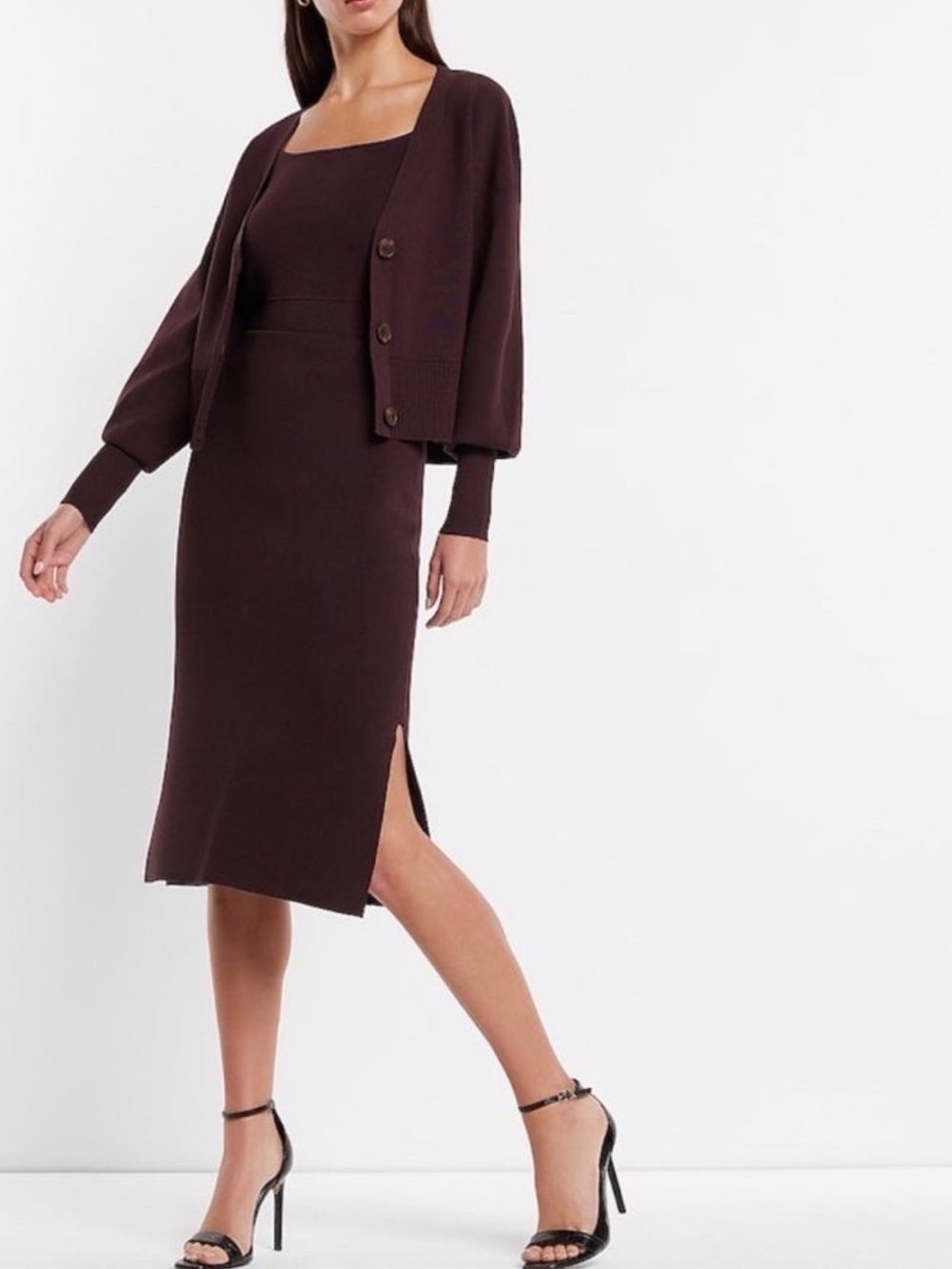 Express High waisted Midi Skirt NWT Large